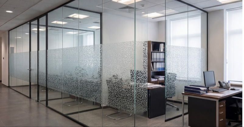 من أعمالنا في تنفيذ القواطع المكتبية الزجاجية - صورة 2