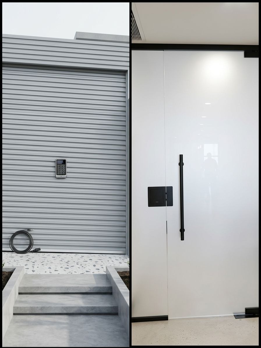 أبواب زجاج سيكوريت (سحب ومفصلي)